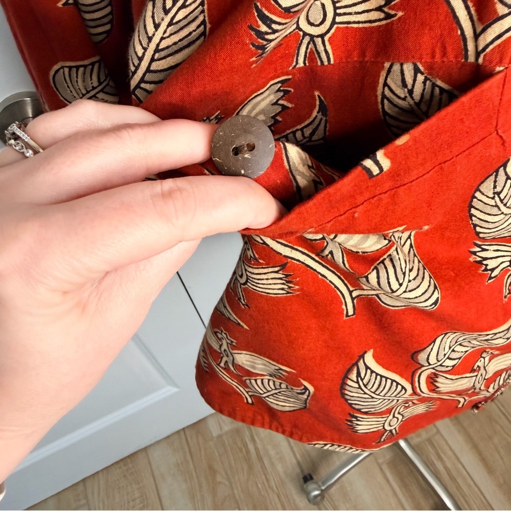 Boho Reversible Cotton Patchwork Jacket with Kant… - image 8